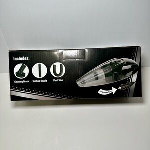 Winner’s Circle 12V Car Vacuum Cleaner Portable Handheld w Brush Nozzle Tube
